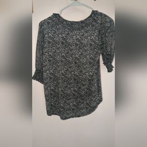 Green floral lucky brand shirt